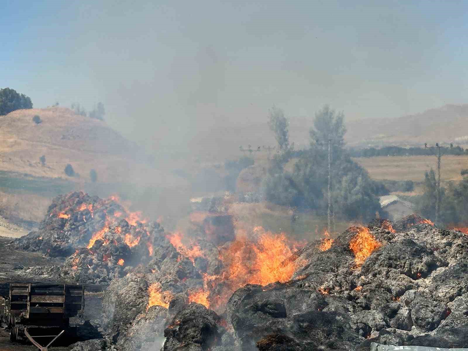 Y&uuml;ksekova&rsquo;da 20 bin bağ ot k&uuml;l oldu
