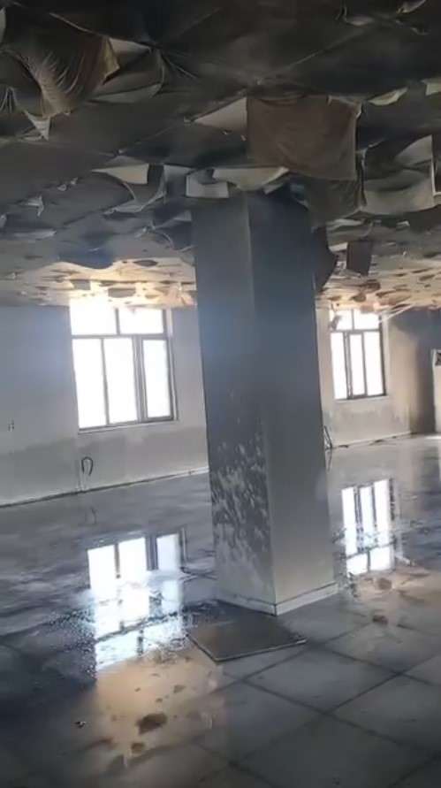 Muş’ta taziye evinde yangın çıktı