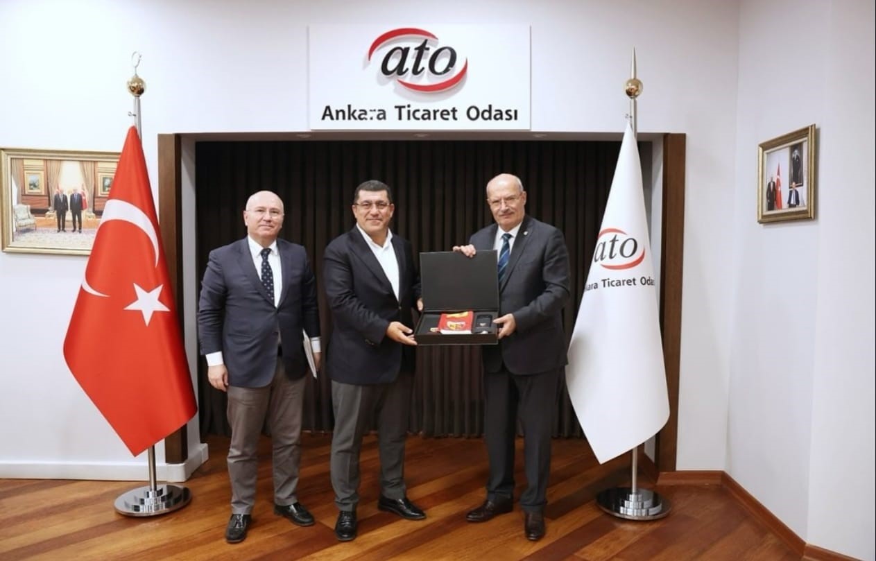 Nurettin A&ccedil;ıkalın&rsquo;dan ATO Başkanı Baran&rsquo;a ziyaret
