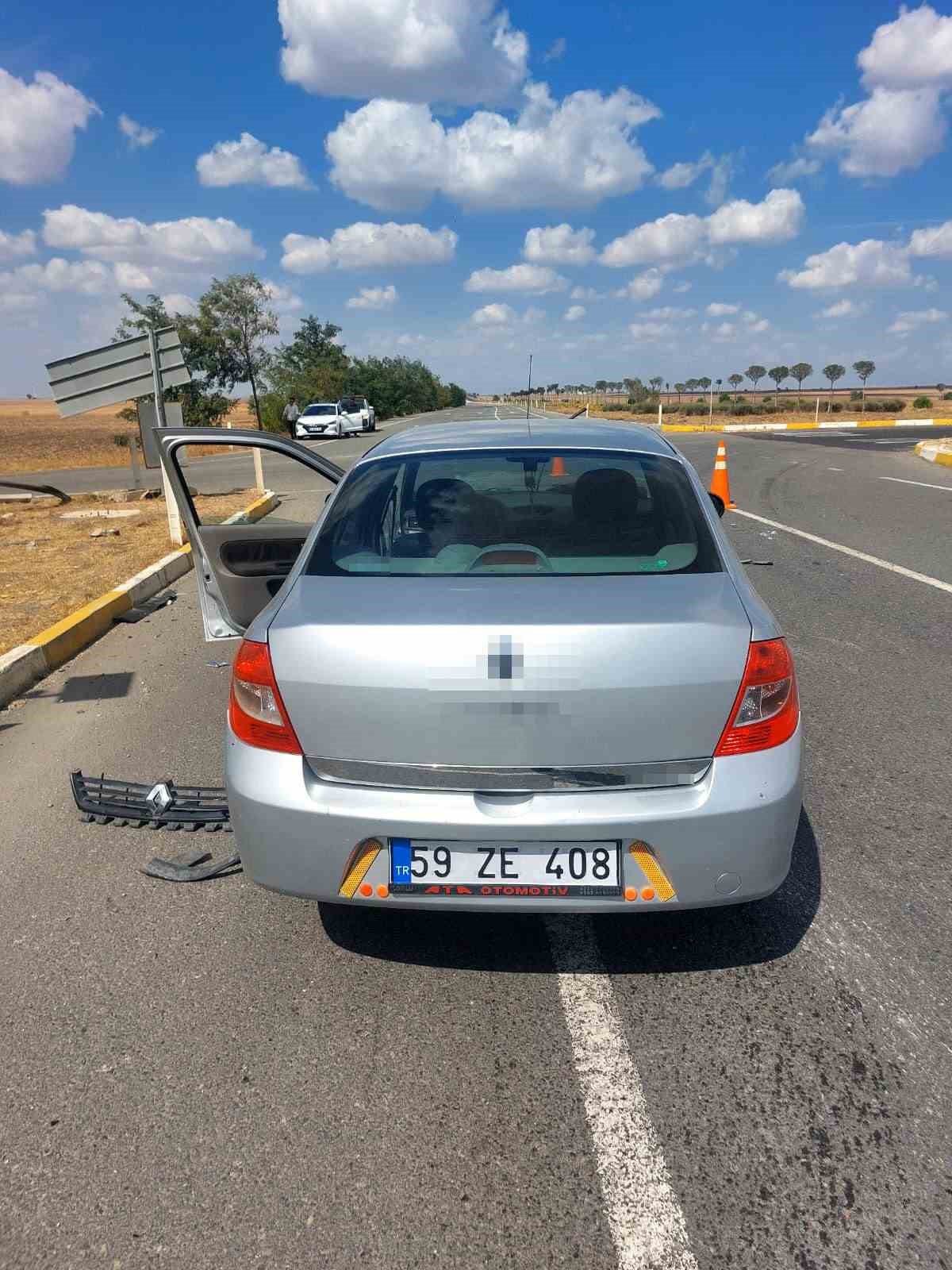 Muratlı&rsquo;da trafik kazası: 2 yaralı
