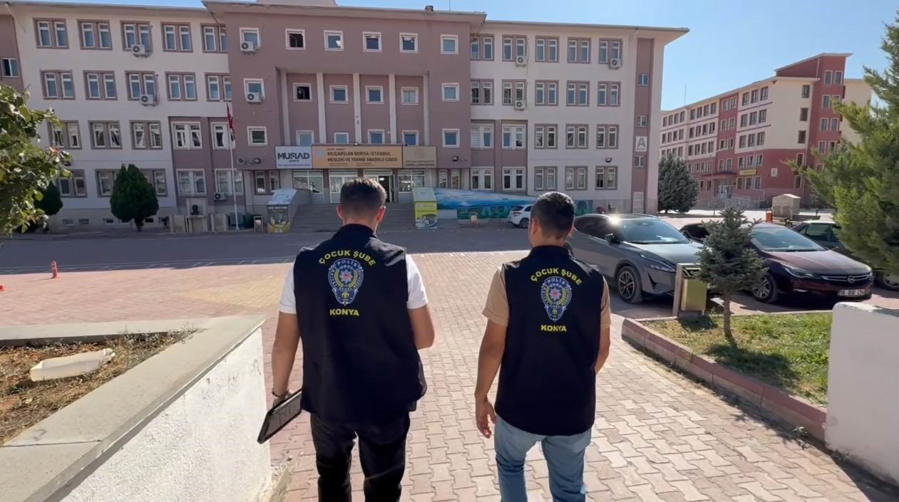 Konya’da öğrencilerin güvenliği için okul kantinleri, çevreleri, park ve bahçeler denetlendi