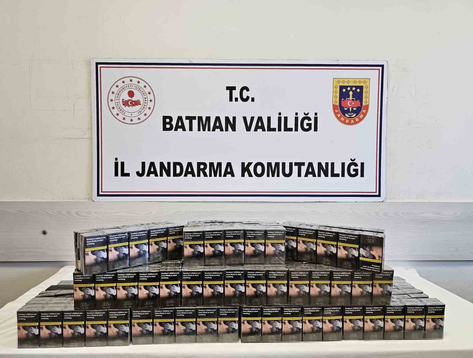 Batman’da 2 bin 399 paket kaçak sigara ele geçirildi