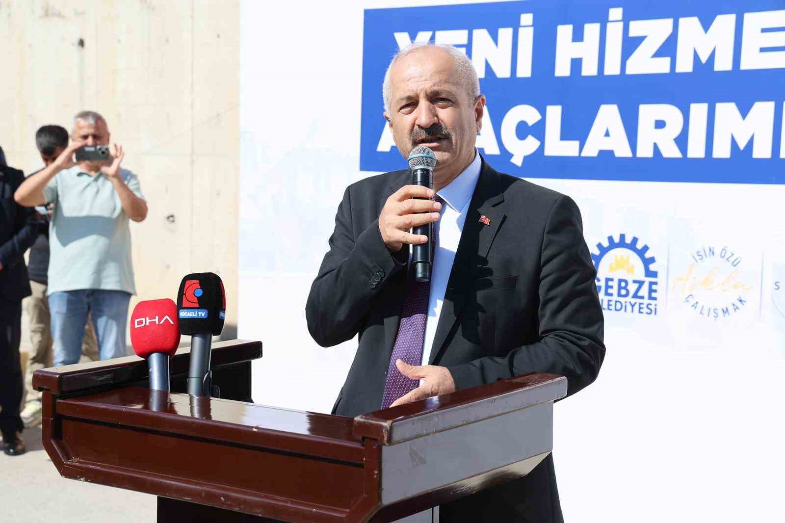 Gebze Belediyesi’ne ait araç sayısı 216’ya yükseldi