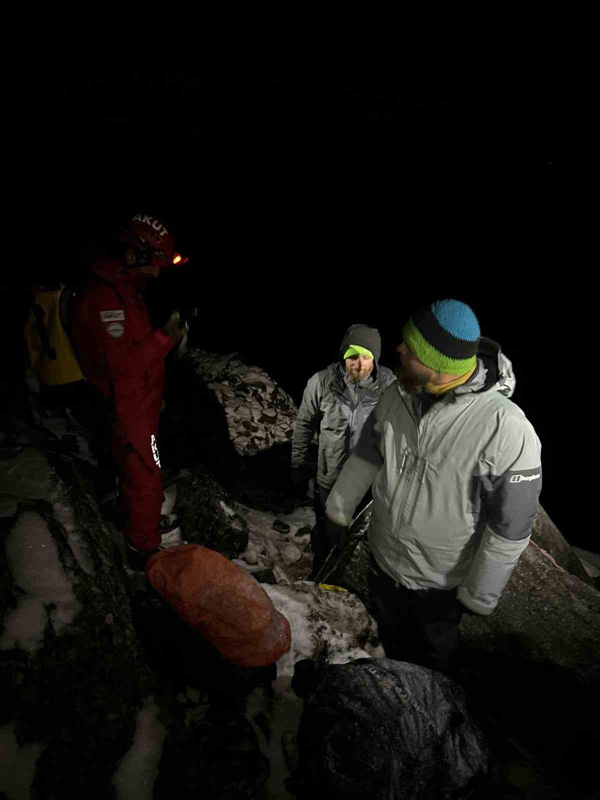 Kaçkar Dağları’nda kaybolan Polonyalı dağcılar kurtarıldı
