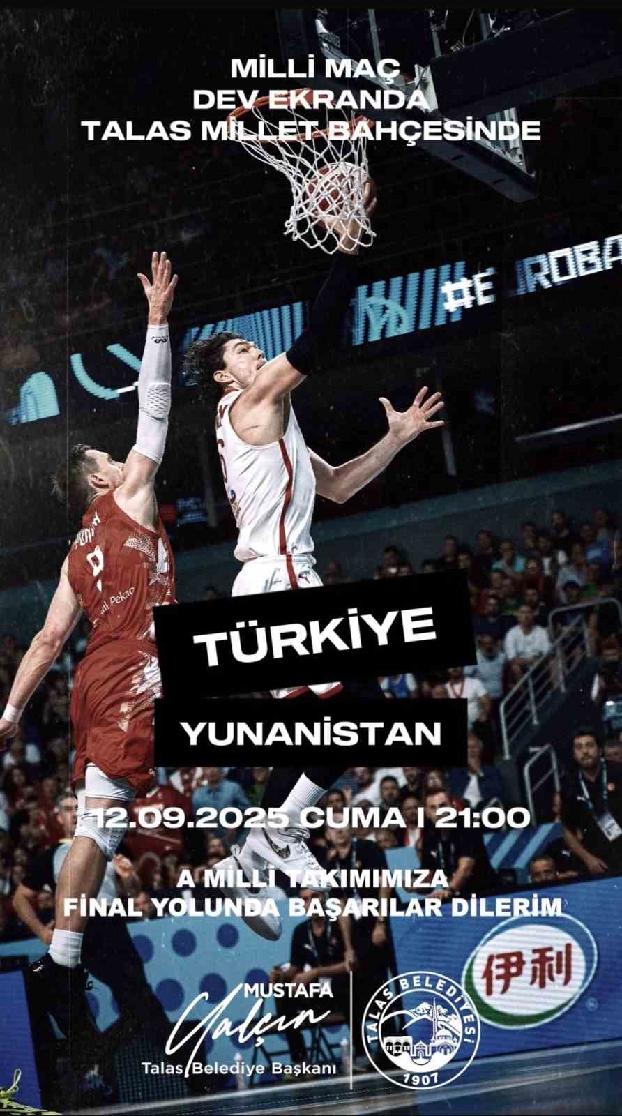 Milli heyecan Talas Millet Bah&ccedil;esi&rsquo;nde
