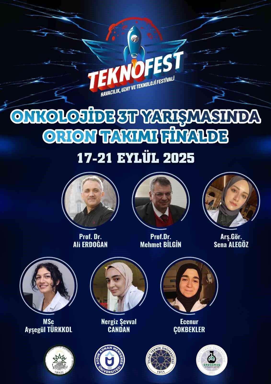 ADÜ’nün Kanser Araştırma Projesi Teknofest 2025 finalisti oldu