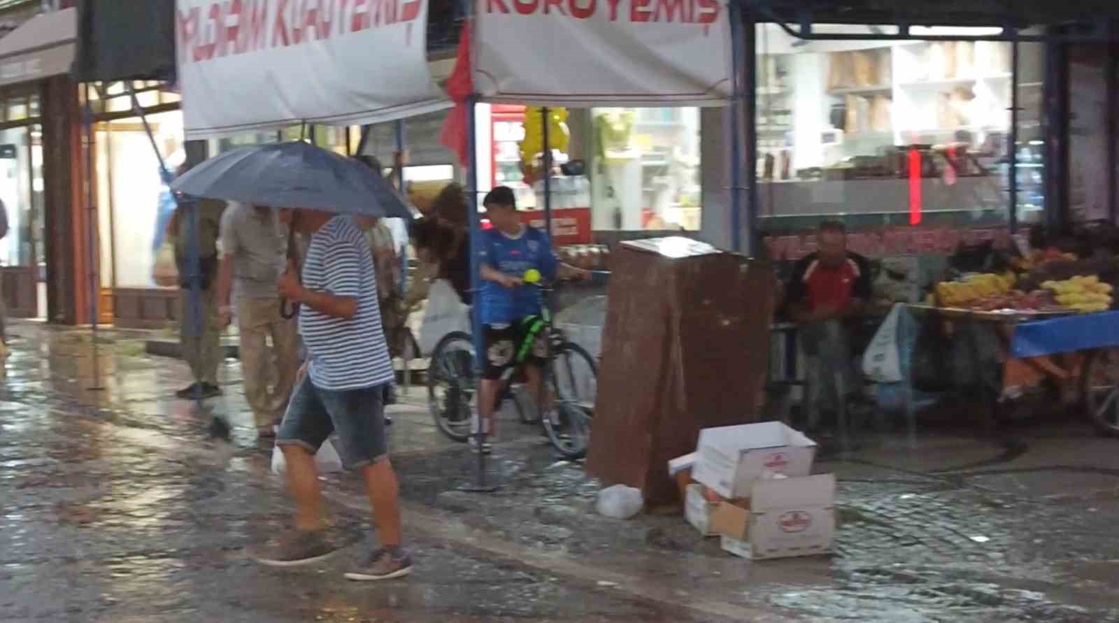 Edirne&rsquo;de sağanak yağış
