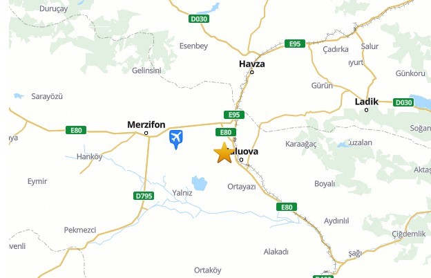 Suluova’da 2.3 büyüklüğünde deprem