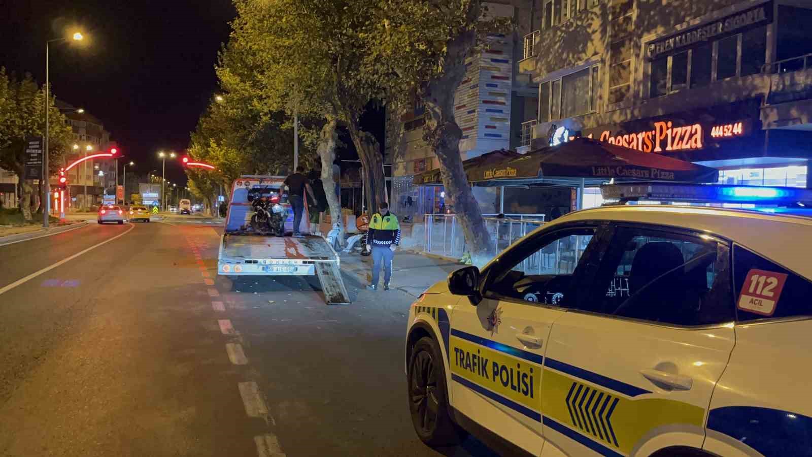 &Ccedil;orlu&rsquo;da abart egzozla gezen motosikletli alkoll&uuml; &ccedil;ıktı
