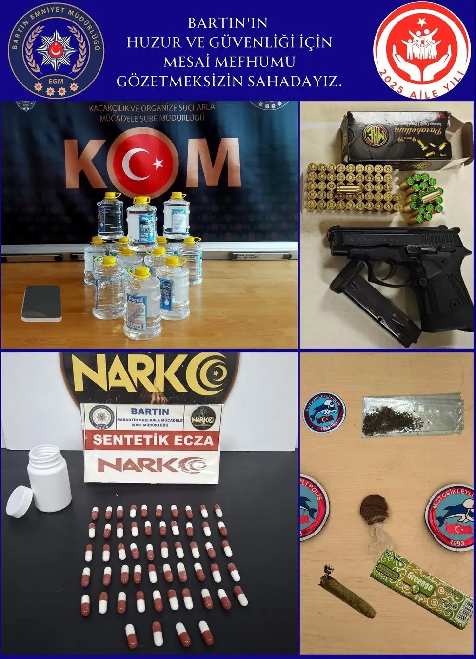 Bartın’da bir haftada araması bulunan 6 kişi  yakalandı