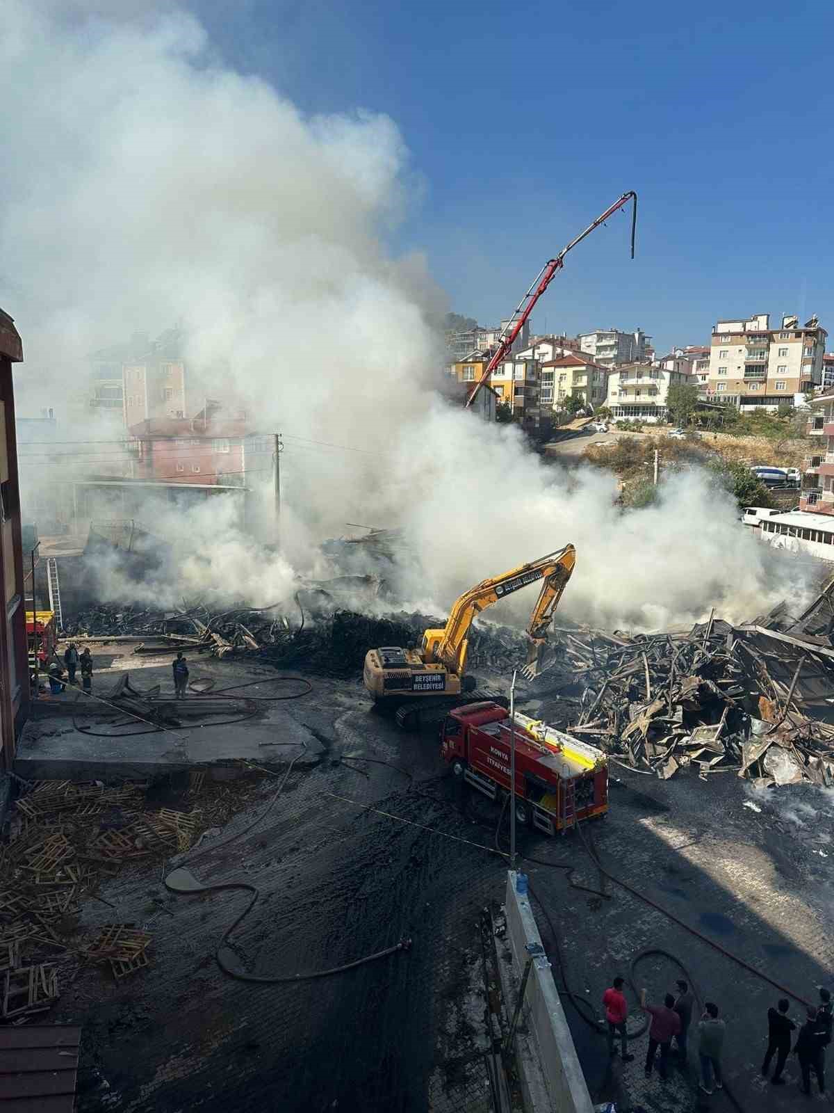 Konya’da silah fabrikasında korkutan yangın