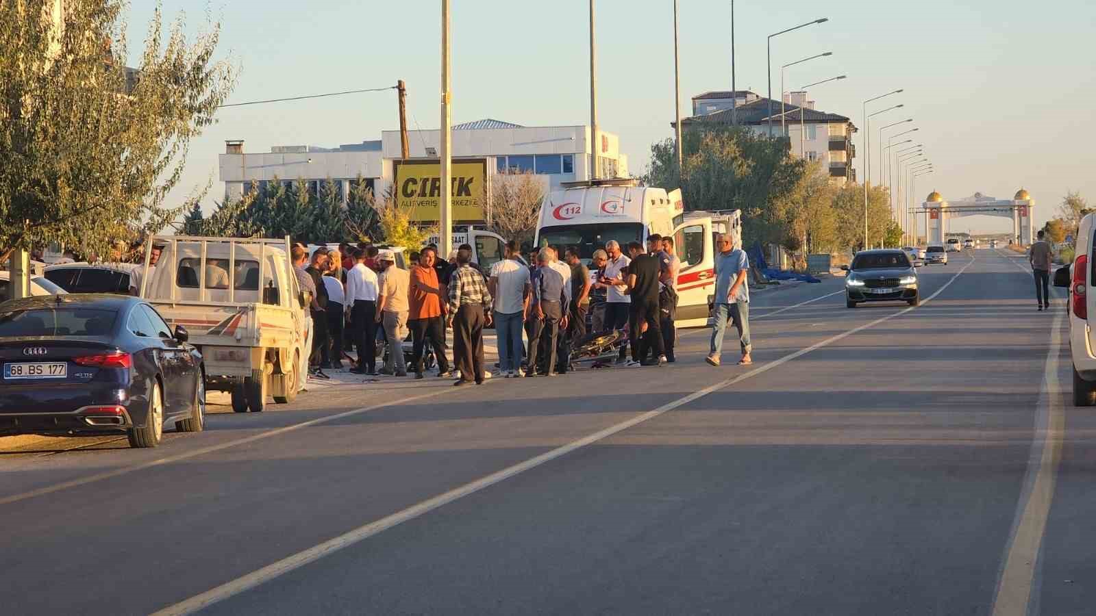 Aksaray&rsquo;da otomobil ile motosiklet &ccedil;arpıştı: 1 ağır yaralı
