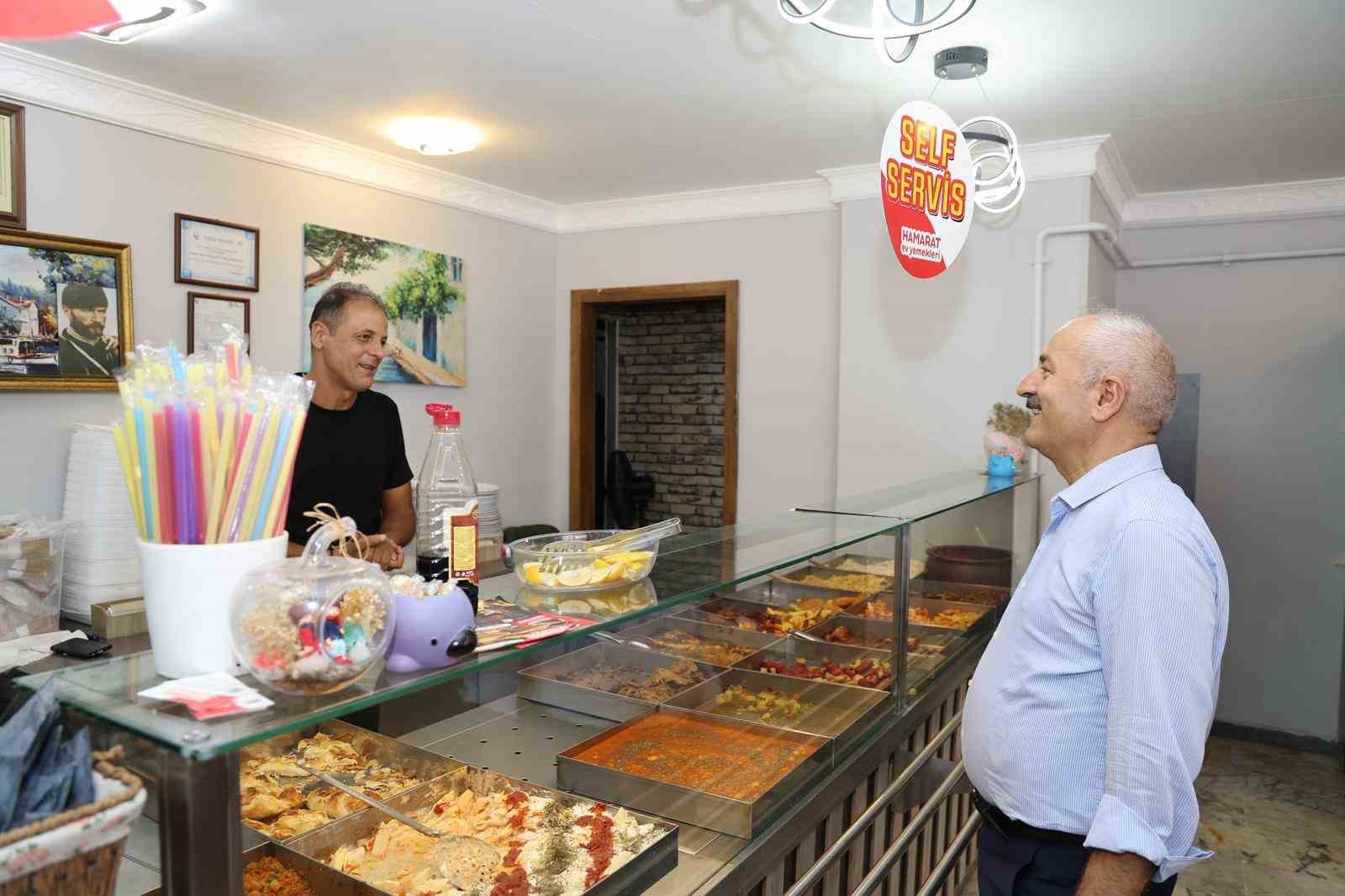 Başkan B&uuml;y&uuml;kg&ouml;z esnafla bir araya geldi
