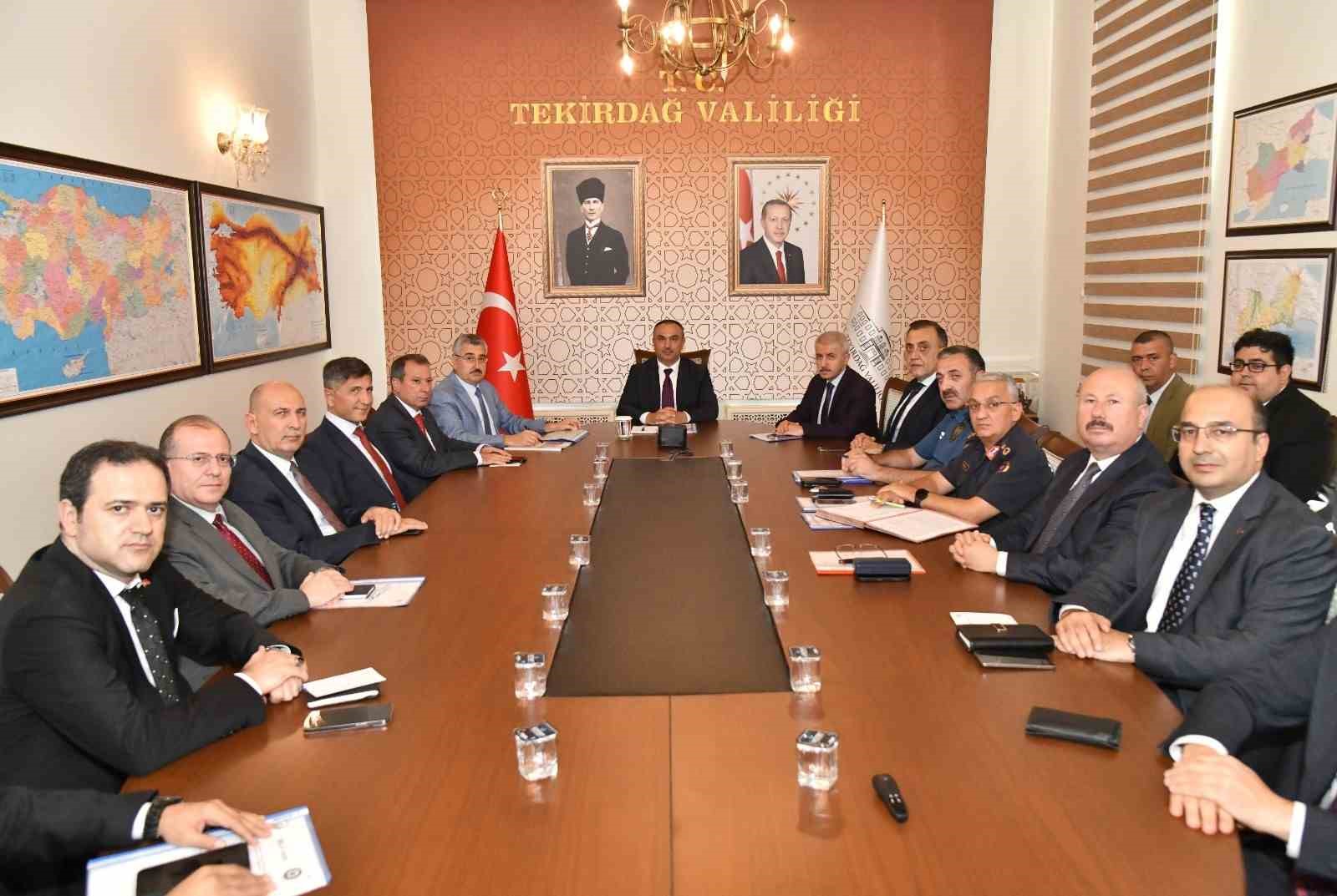 Tekirdağ’da 2025-2026 Akademik Yılı güvenlik ve koordinasyon toplantısı yapıldı