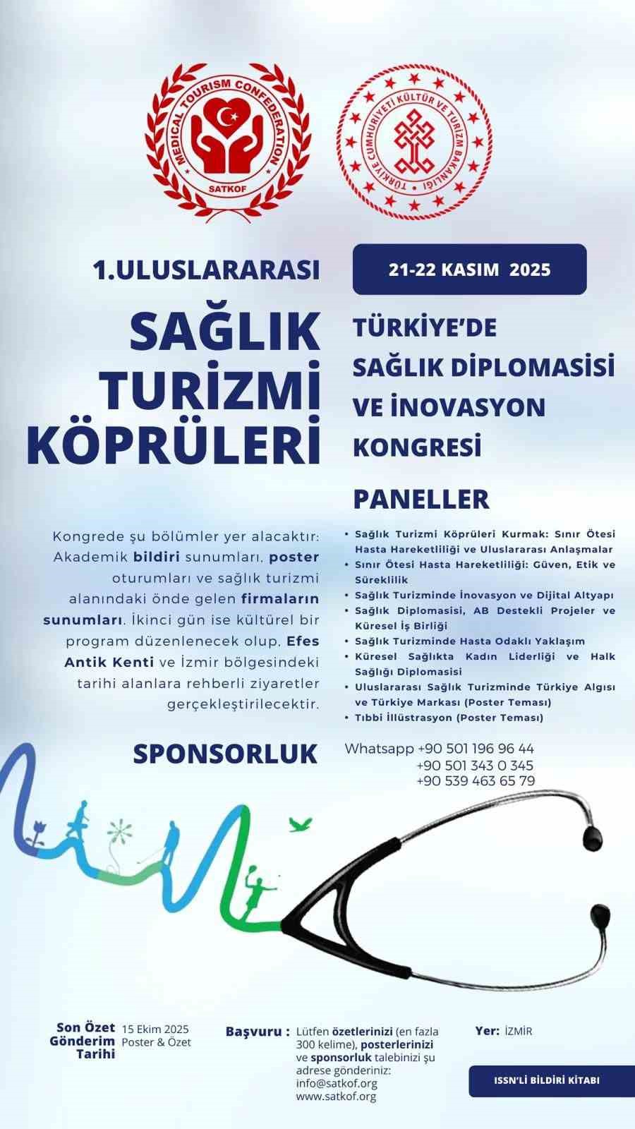 T&uuml;rkiye, sağlık diplomasisinin k&uuml;resel merkezi oluyor: 50&rsquo;den fazla &uuml;lke İzmir&rsquo;de buluşacak

