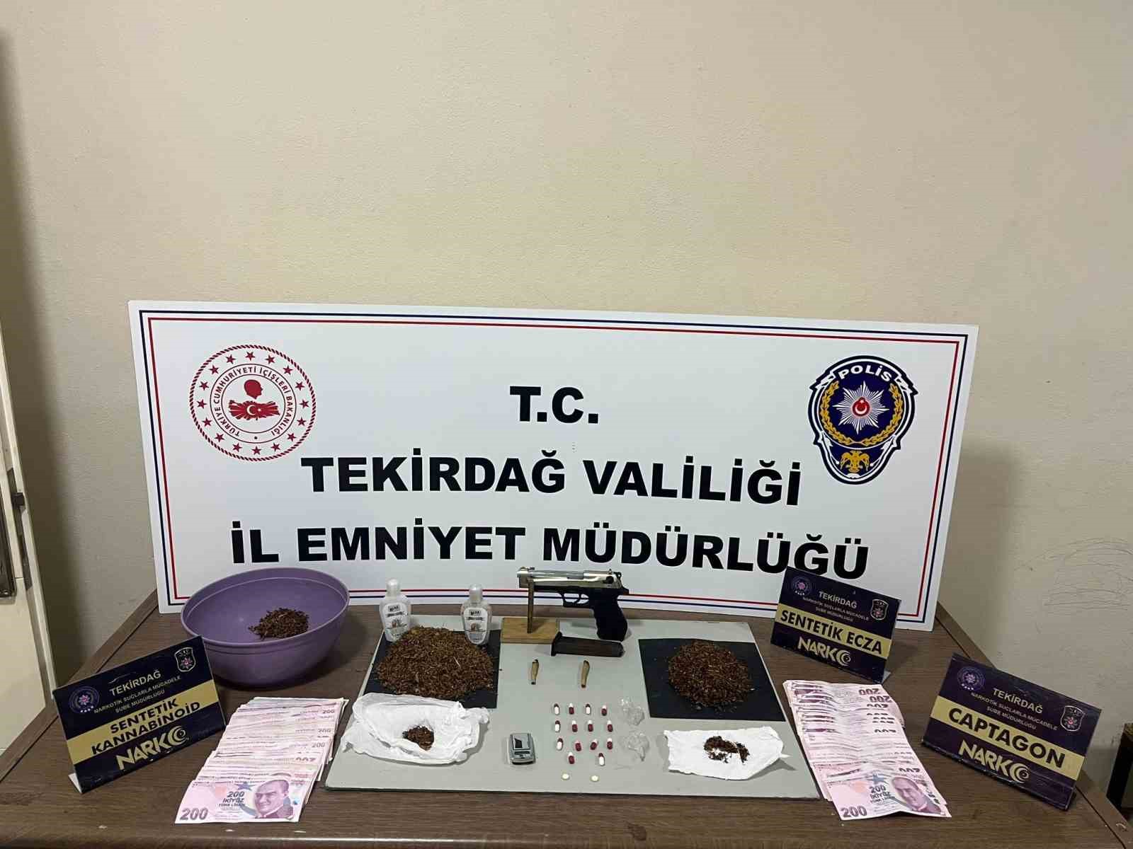 Tekirdağ’da narkotik operasyonları hız kesmeden devam ediyor 14 kişi tutuklandı
