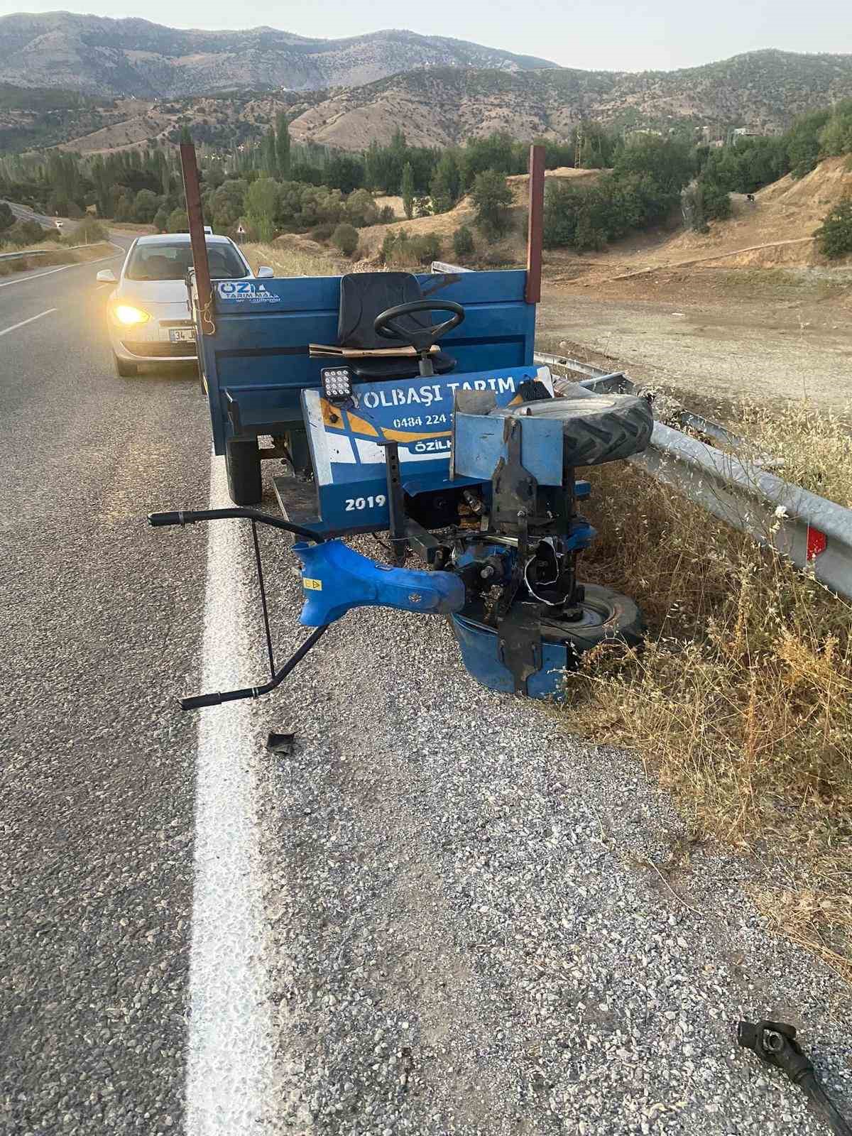 Hizan’da patpat devrildi: 6 metreden şarampole uçan sürücü yaralandı