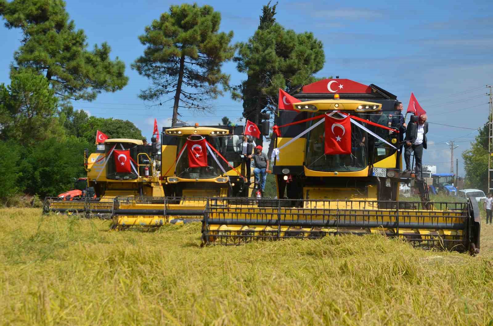 Samsun’da "1. Çeltik Hasat Günü"