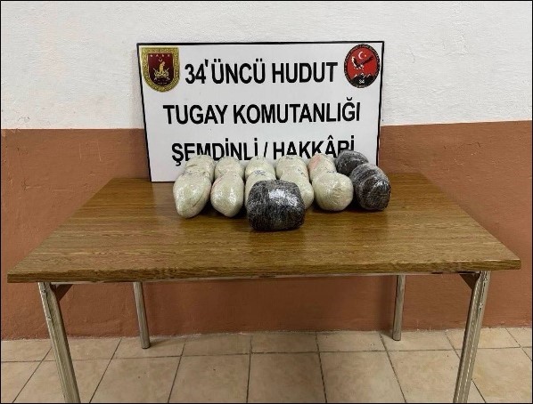 İran hudut hattında 14 bin 342 gram uyuşturucu madde ele geçirildi