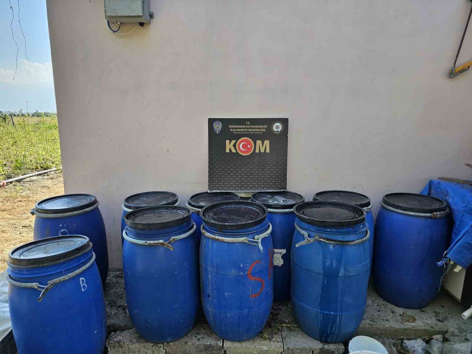 Hatay’da sahte içki operasyonu
