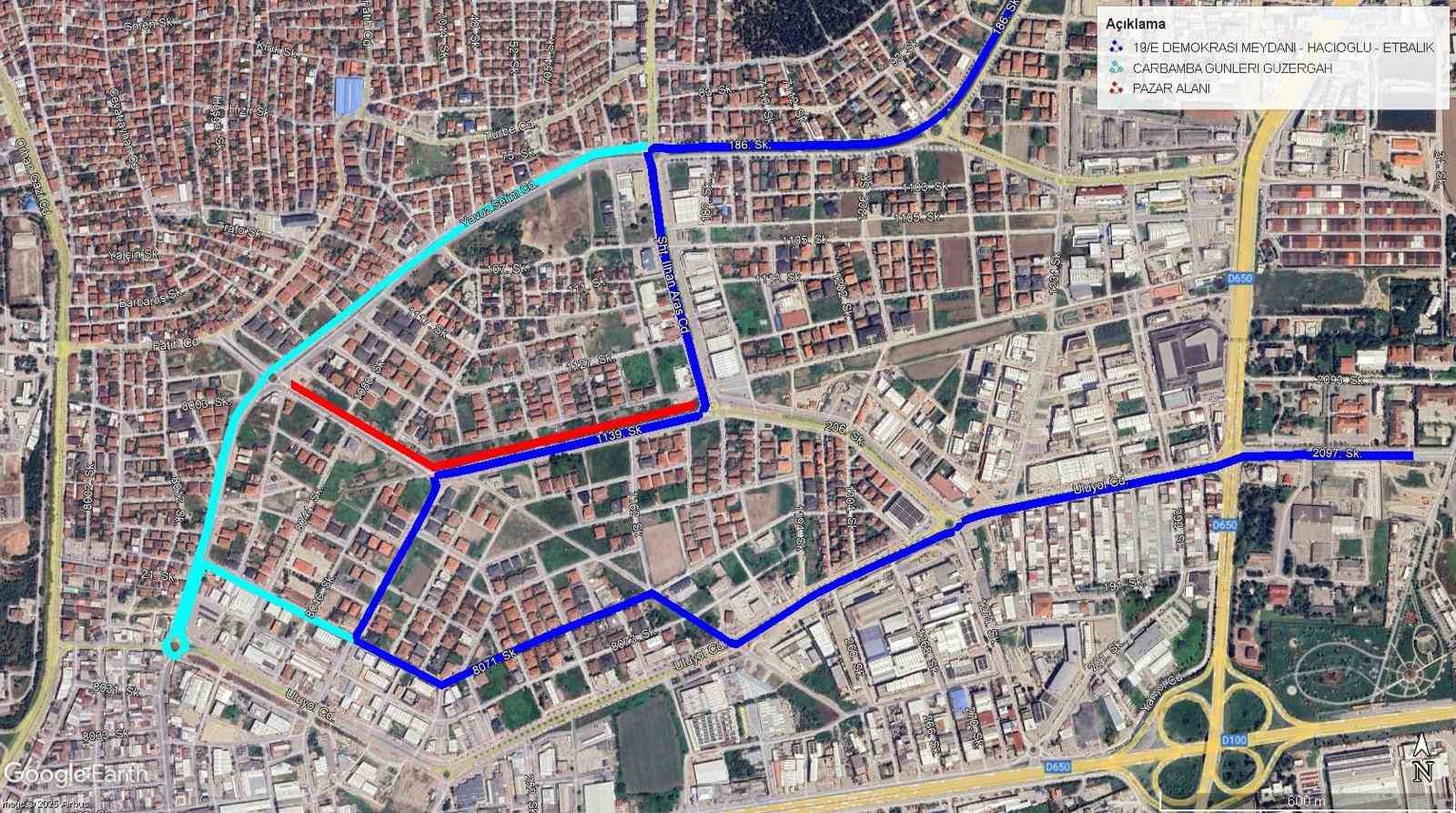 Toplu taşımada o güzergaha Çarşamba Pazarı ayarı