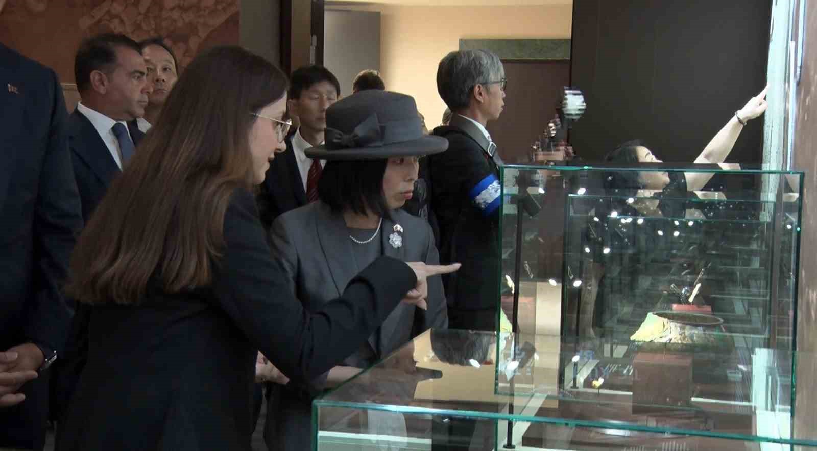 Japonya Prensesi Akiko Mikasa  ‘Arkeolojinin Altın Çağı’ sergisini ziyaret etti