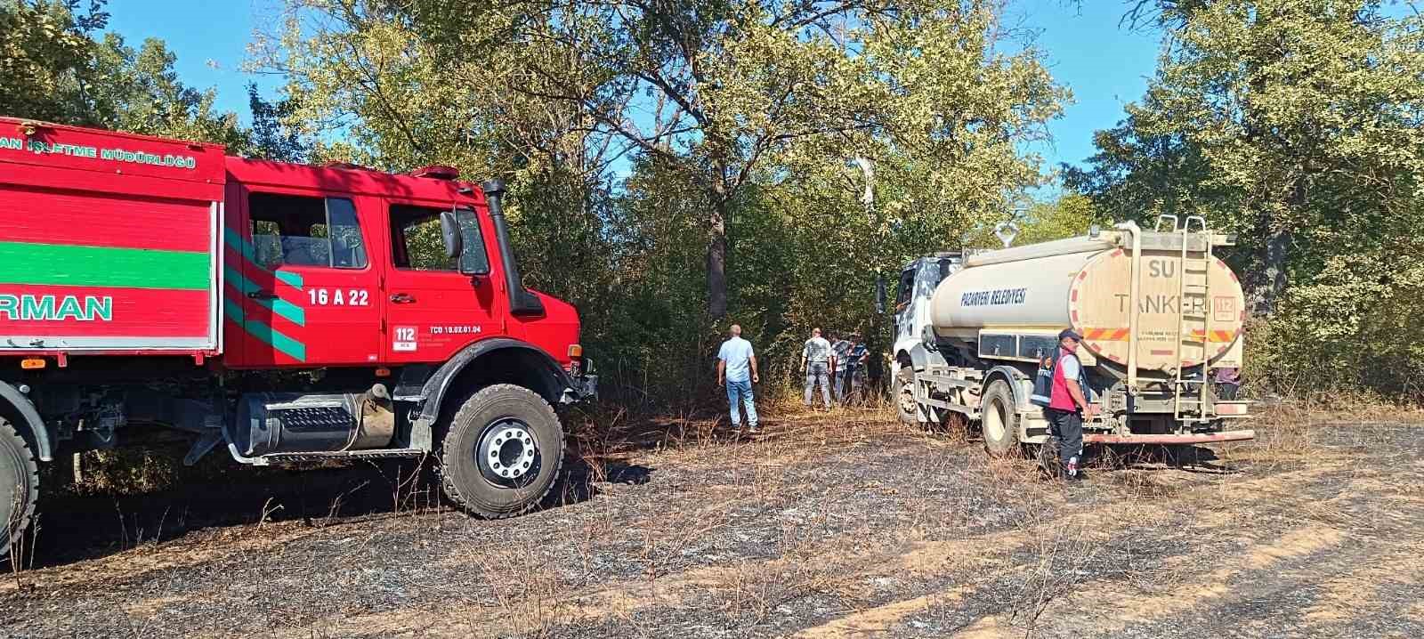 Bilecik Pazaryeri&rsquo;nde arazi yangını &ccedil;ıktı
