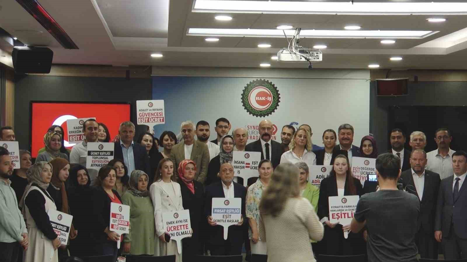 HAK-İŞ Genel Başkanı Arslan: "&Uuml;cret eşitliği konusunda &ccedil;alışmalarımıza başladık"
