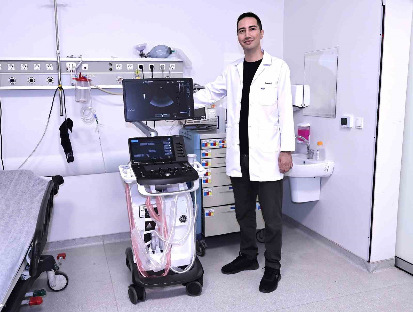ERÜ acil servisinde yeni ultrason cihazı ile hızlı tanı konulacak