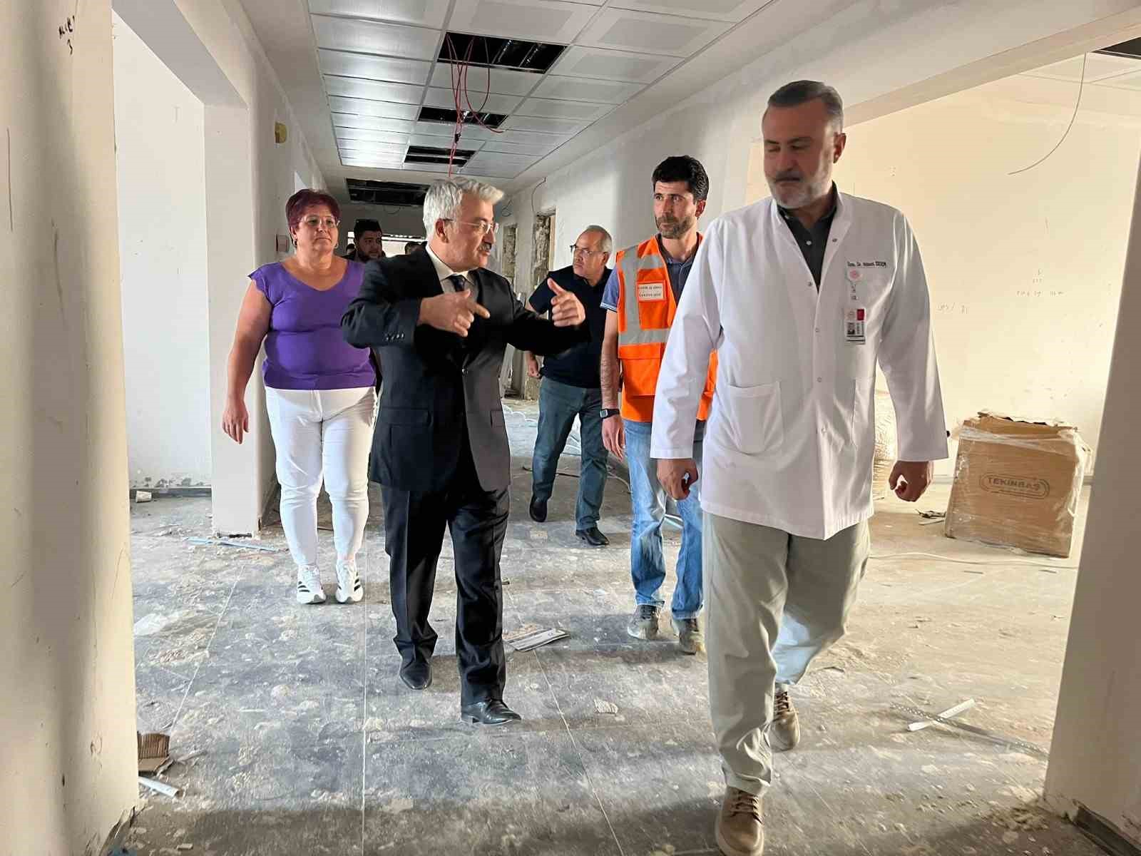 Akşehir Devlet Hastanesi ek binasında sona doğru