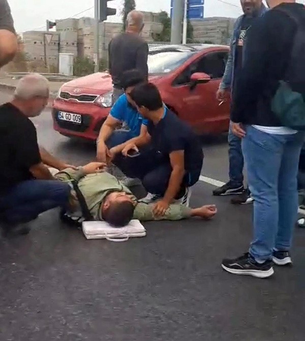 Kırmızı ışıkta geçtiği ileri sürülen motosiklet başka bir motosikletle çarpıştı: 1 yaralı
