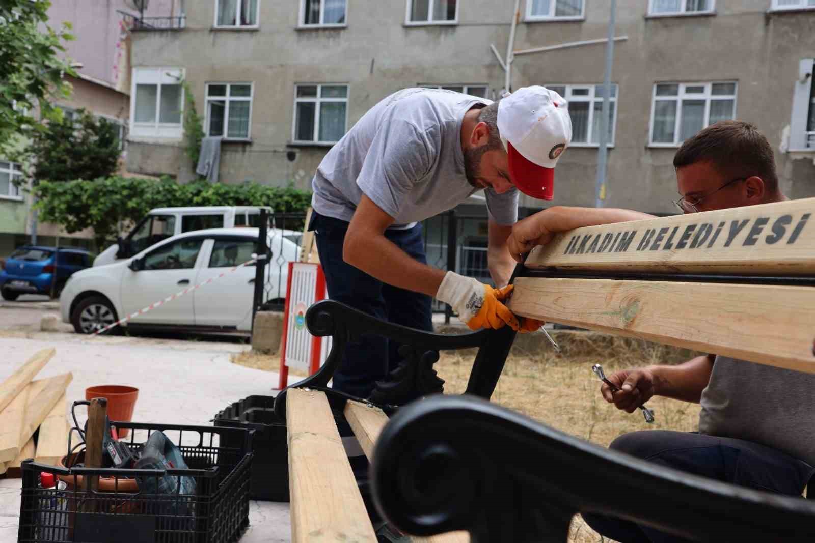 İlkadım&rsquo;ın parklarına estetik dokunuş
