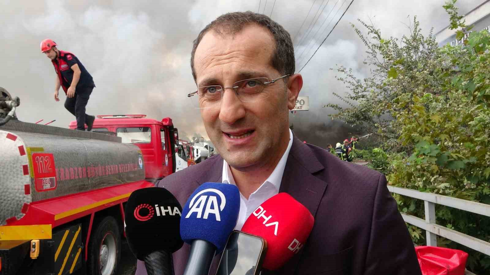 Akçaabat Belediye Başkanı Ekim: "Gece 2’den beri burada müdahale devam ediyor"