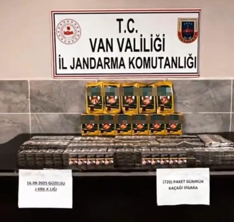 Van’da 720 paket kaçak sigara ele geçirildi
