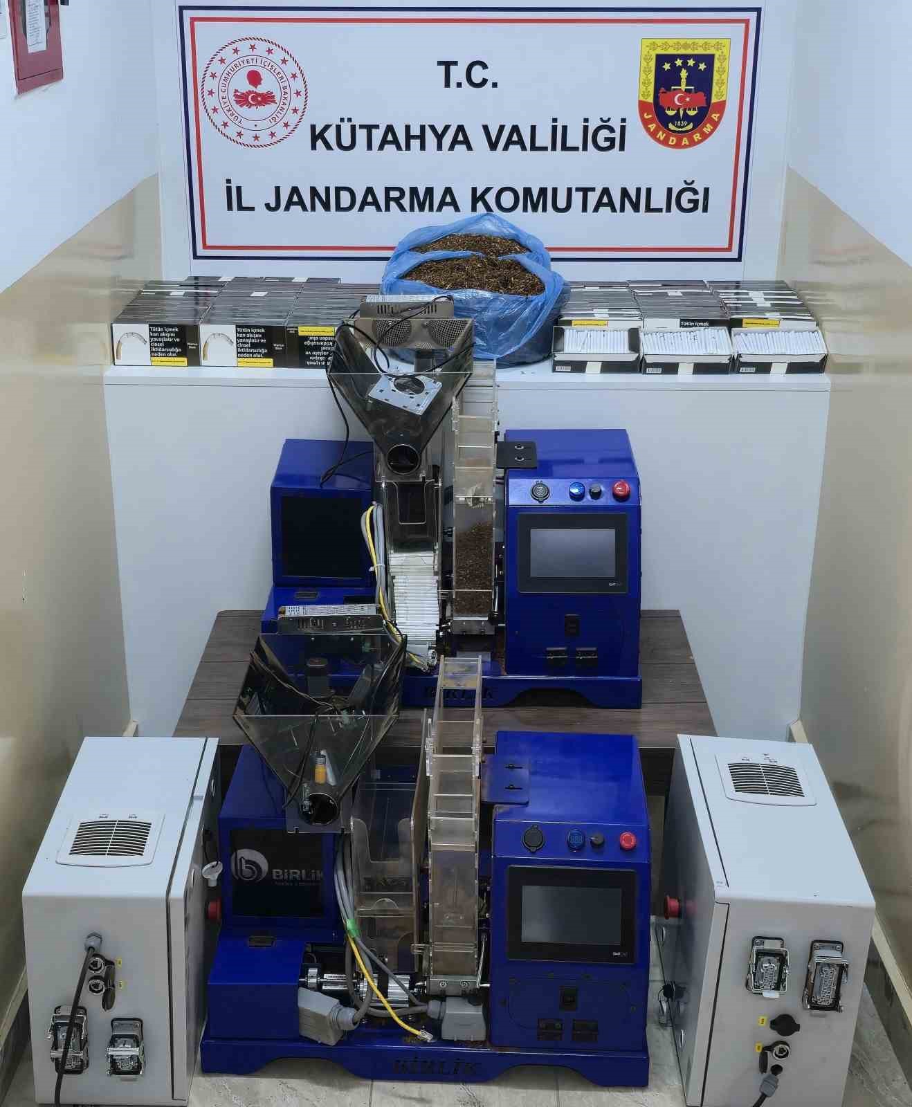 Kütahya’da kaçak tütün operasyonu