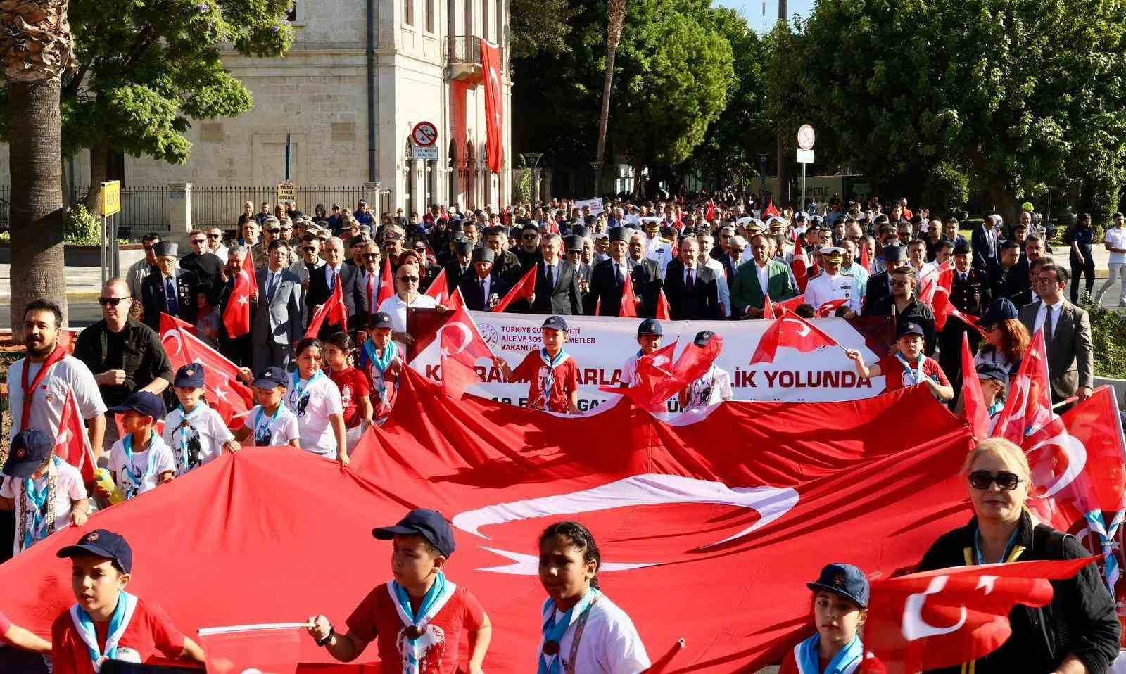 Mersin’de 19 Eylül Gaziler Günü coşkuyla kutlandı