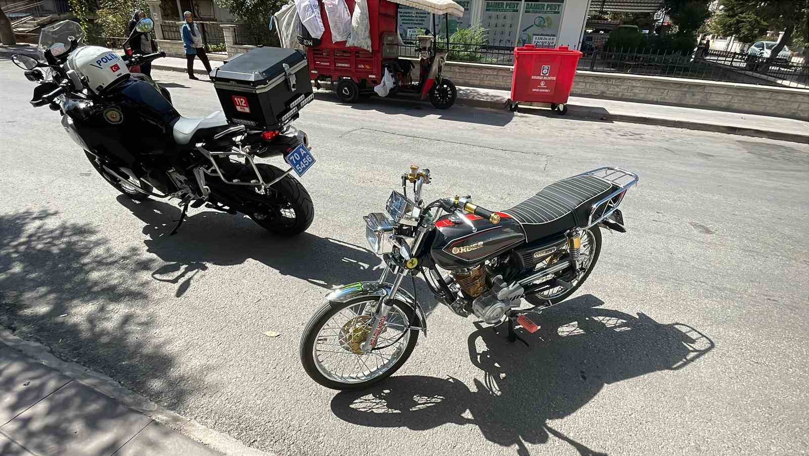 Karaman’da motosikletten düşen çocuk yaralandı

