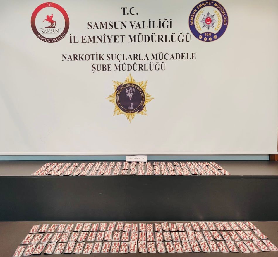 Samsun’da şüpheli motosikletten uyuşturucu çıktı