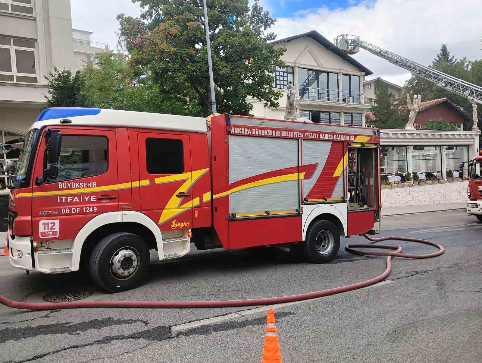 Ankara’da restoranda çıkan yangın kontrol altına alındı