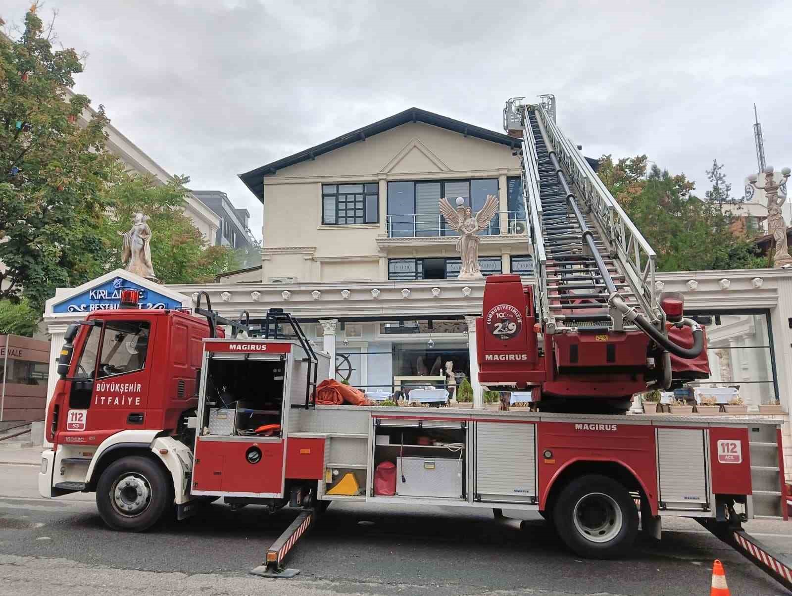 Ankara&rsquo;da restoranda &ccedil;ıkan yangın kontrol altına alındı
