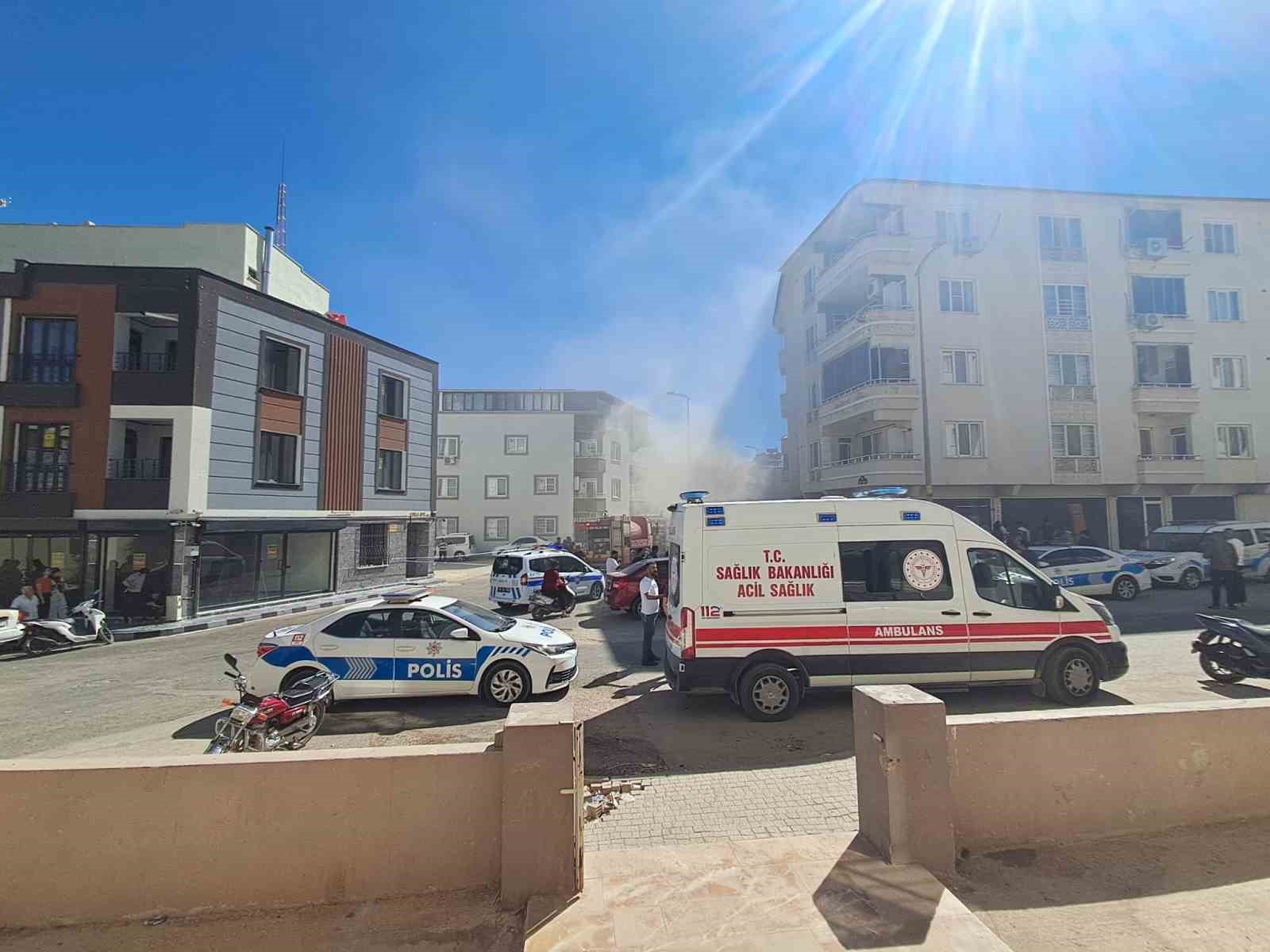 Kilis’te tekstil atölyesinde yangın