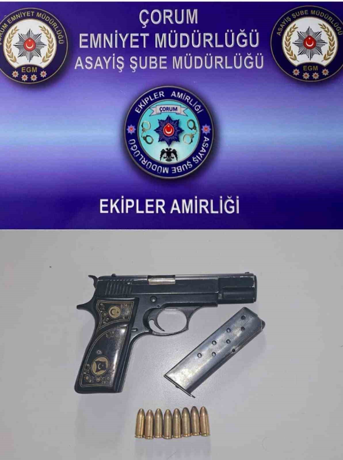 Çorum’da aranan 6 şüpheli yakalandı