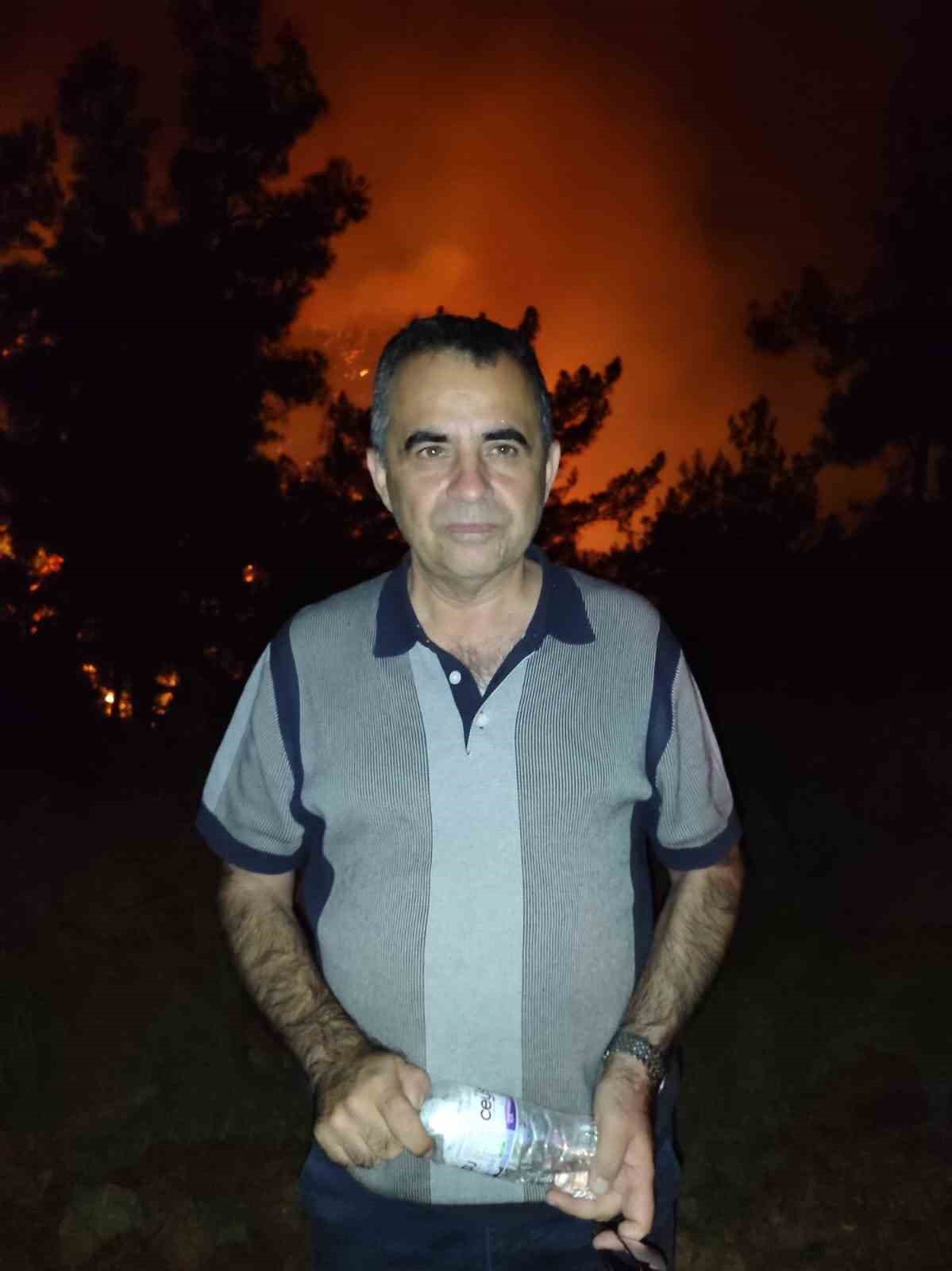 Alanya’da ormanlık alandaki yangın
