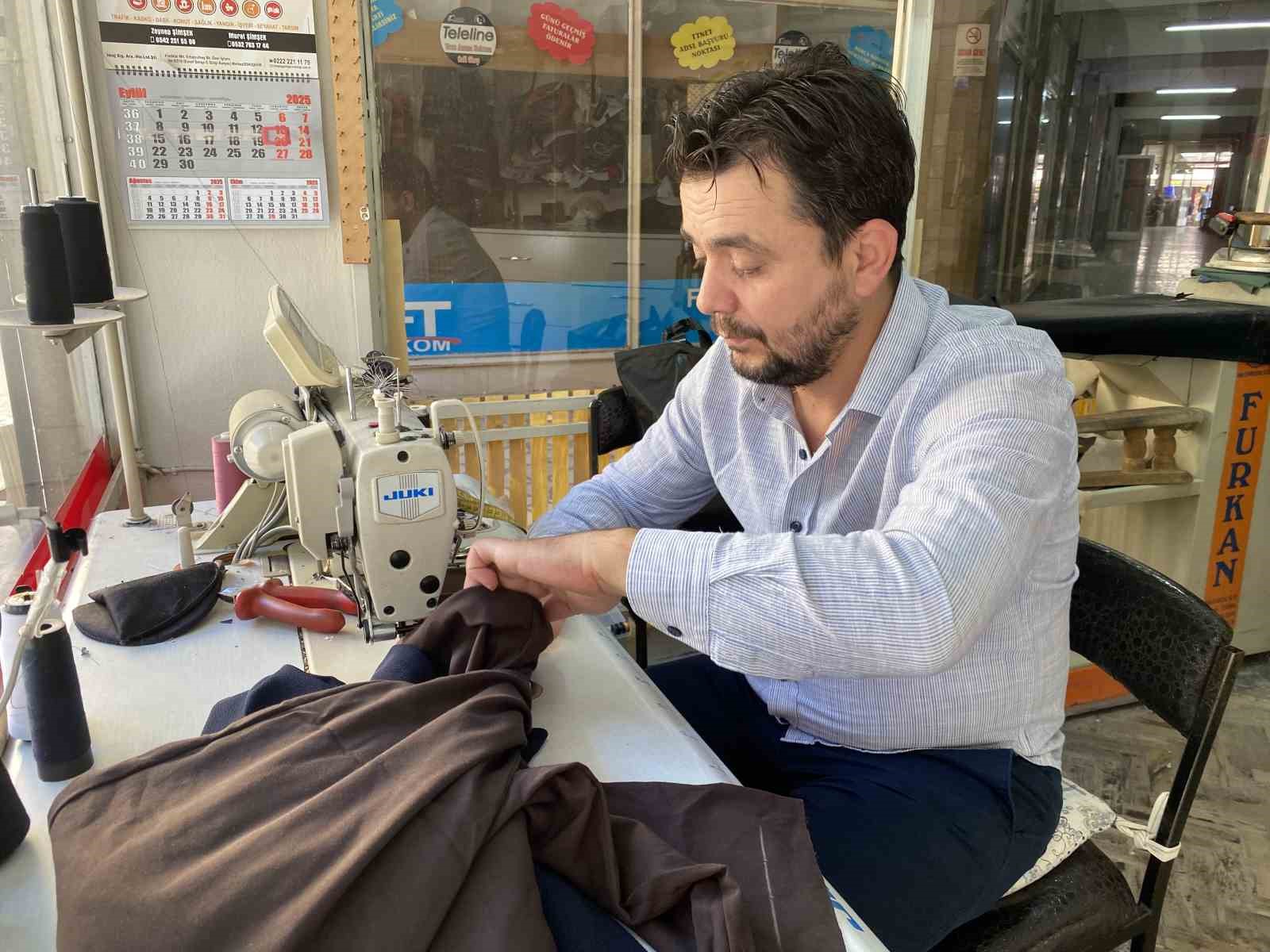 Tadilat talepleri sebebiyle terzi esnafının işi yoğunlaştı