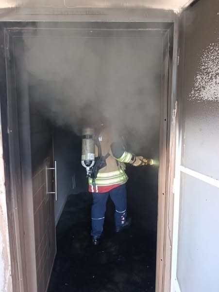 Kumlu’da müstakil evde yangın