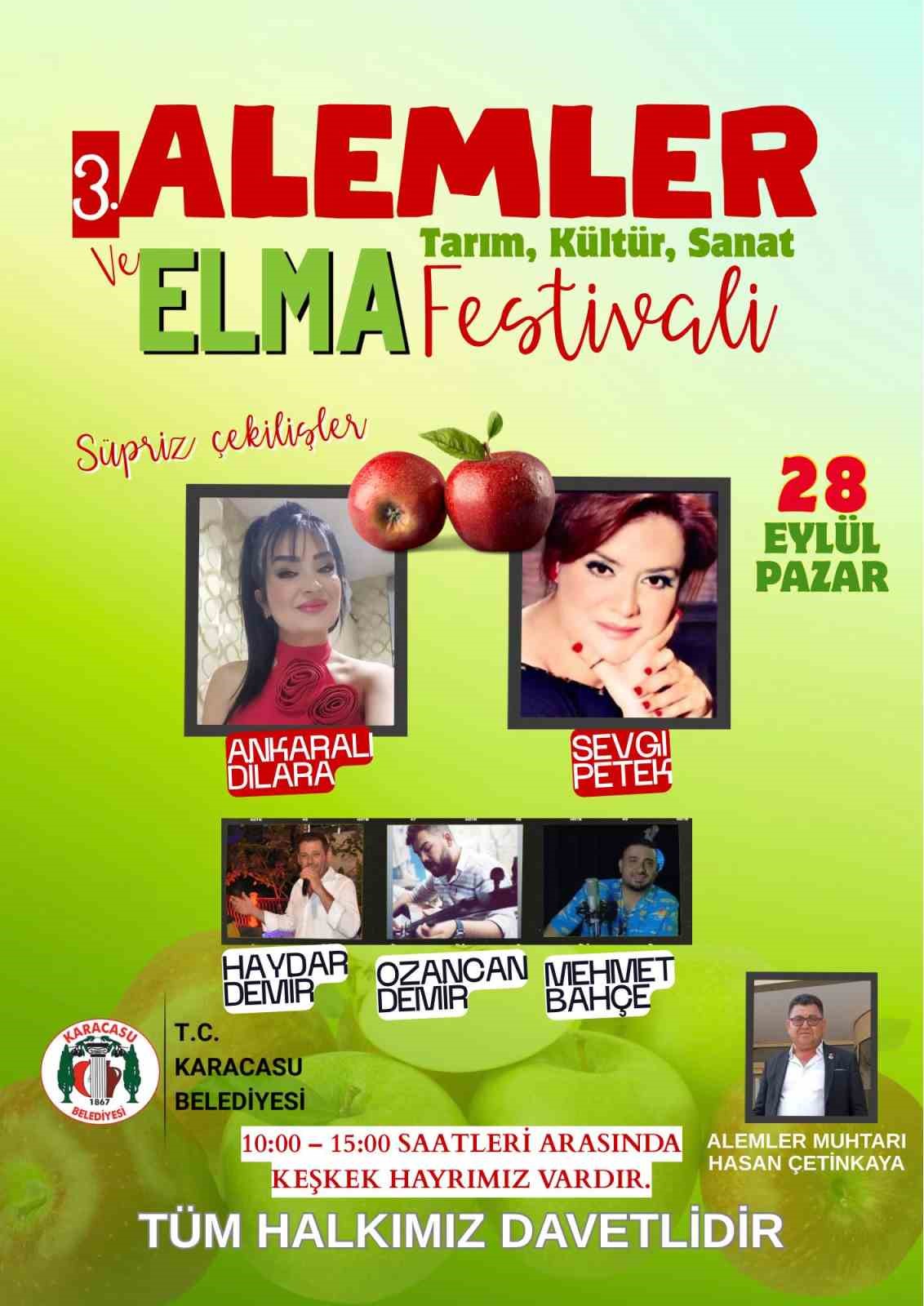 Karacasu’da Elma Festivali için geri sayım başladı