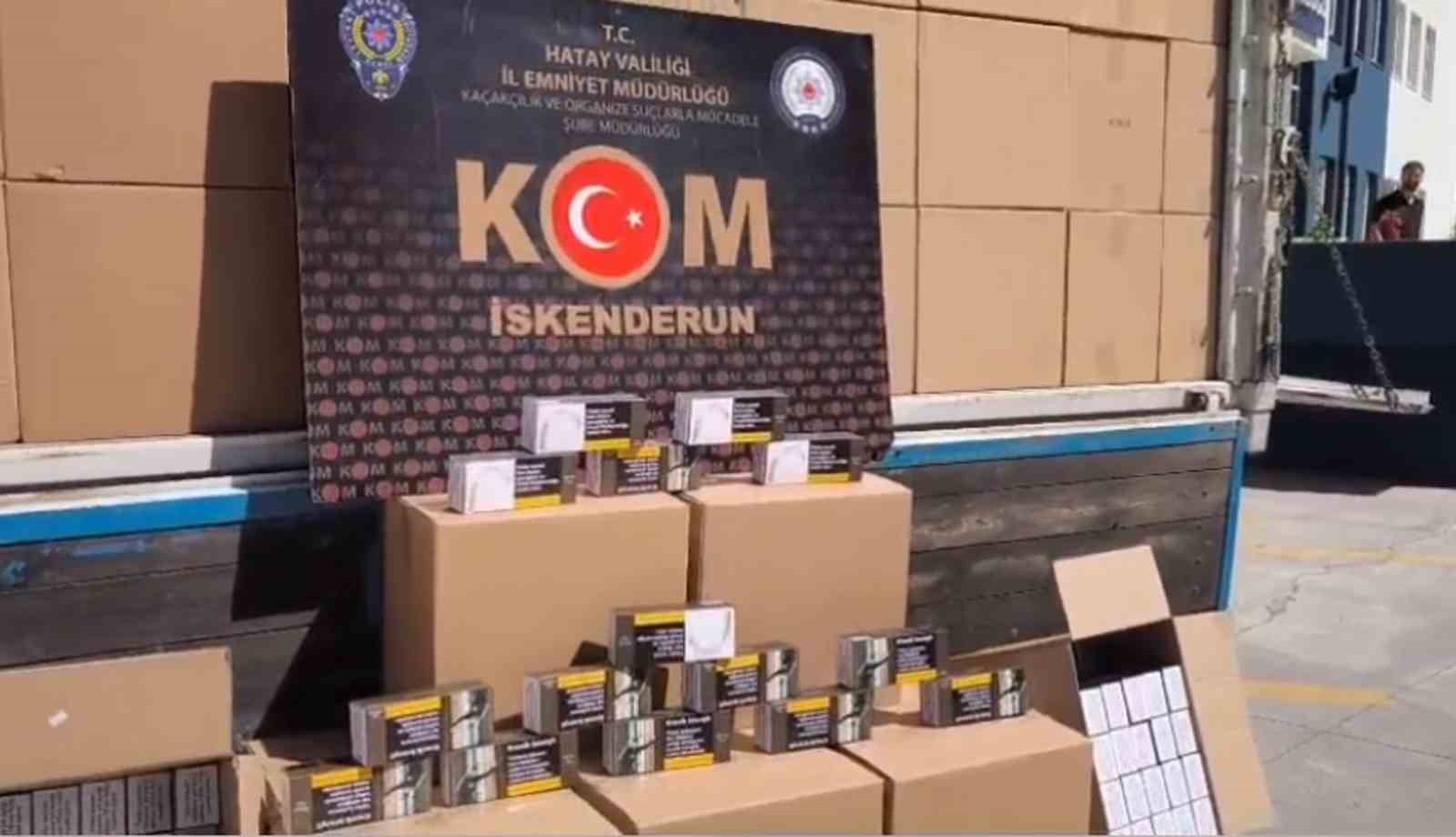 Hatay&rsquo;da 2 milyon 760 bin adet g&uuml;mr&uuml;k ka&ccedil;ağı makaron ele ge&ccedil;irildi
