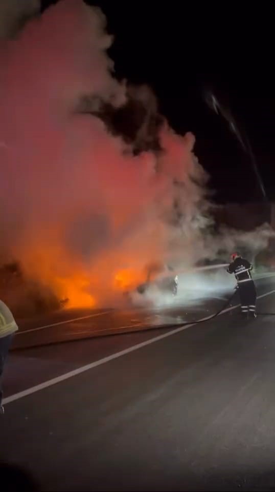 Otomobil küle döndü