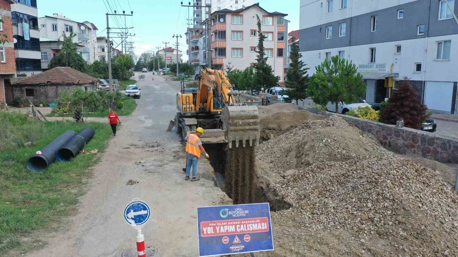 Ordu’da altyapı çalışmaları devam ediyor