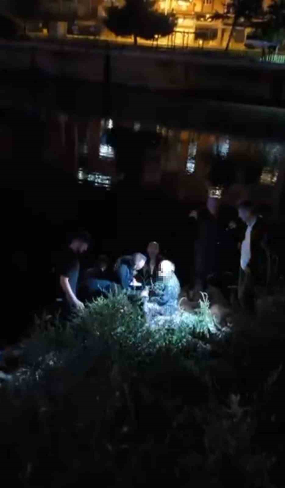 Samsun’da ırmakta intihar girişimi